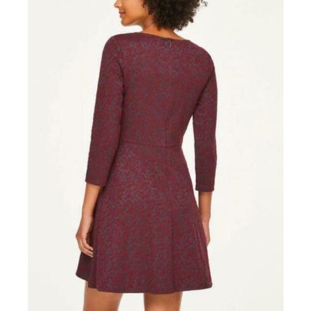 LOFT Outlet Paisley Flare Dress 0 - Picture 2 of 2